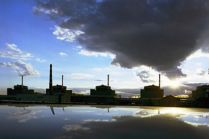 Вид на Запорожскую атомную электростанцию