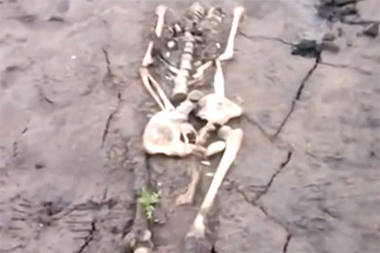В зоне затопления Братской ГЭС показались скелеты