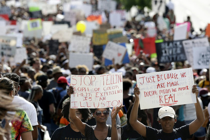 Акция протеста в Атланте