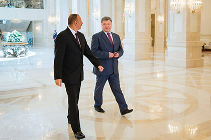 Петр Порошенко и Ильхам Алиев