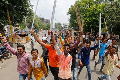 Мертвая корова спровоцировала массовые протесты в Индии 
