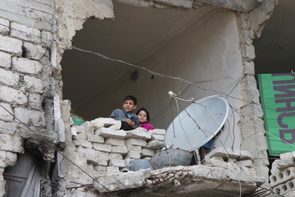 Разрушенный дом в Алеппо
