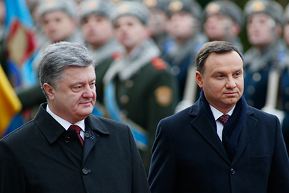 Президент Украины Петр Порошенко и президент Польши Анджей Дуда 