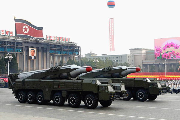 Ракеты «Хвасон-10» на параде 10 октября 2010 года в Пхеньяне