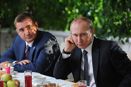 Алексей Дюмин и Владимир Путин