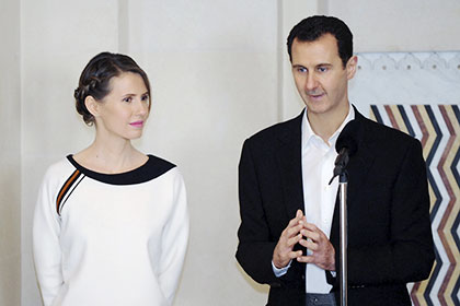 Асма Асад и Башар Асад