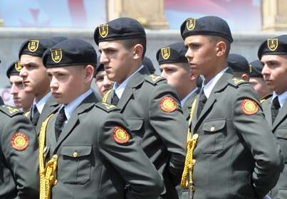 Военный парад в честь 20-й годовщины Дня независимости Грузии