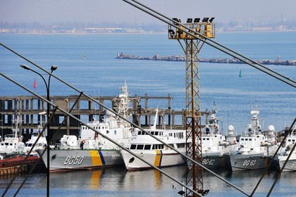 Корабли в порту Одессы