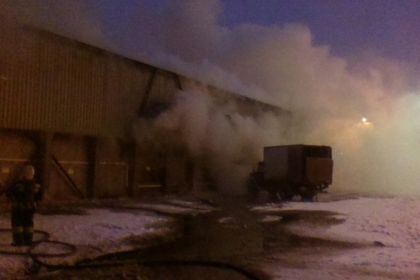 На складе ижевского супермаркета произошел крупный пожар