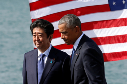 Синдзо Абэ (слева), Барак Обама