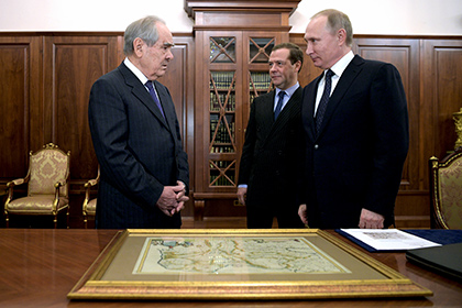 Минтимер Шаймиев, Дмитрий Медведев и  Владимир Путин