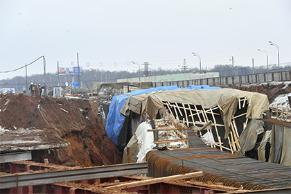 Один человек погиб в результате обрушения строящегося тоннеля в Москве
