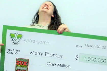Американка учила подругу играть в лотерею и выиграла миллион долларов