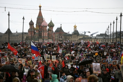 Шествие «Бессмертный полк» в Москве установило второй рекорд за день
