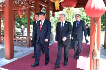 Си Цзиньпин и Владимир Путин в Пекине