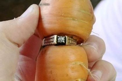 Потерянное обручальное кольцо нашлось на морковке 13 лет спустя