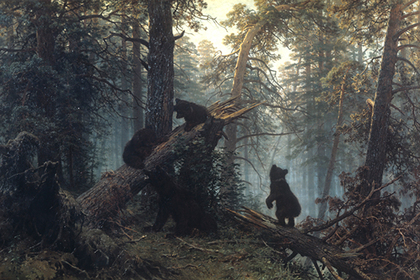 Репродукция картины «Утро в сосновом лесу»