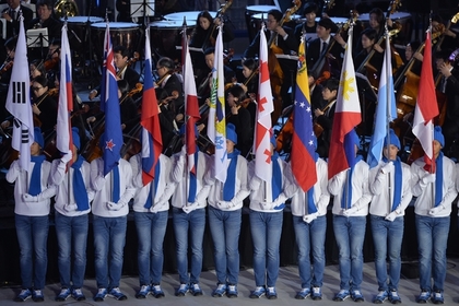 Церемония, посвященная году до Олимпиады 2018 в Пхенчхане