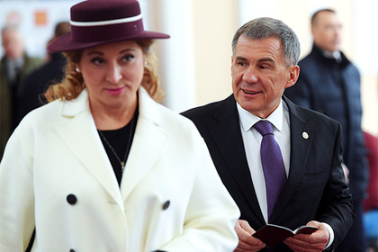 Рустам Минниханов с супругой Гульсиной