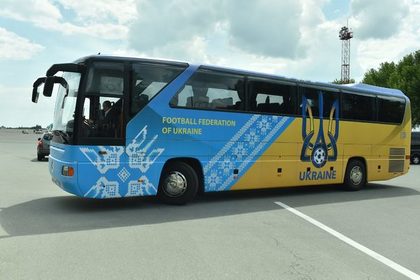 Автобус сборной Украины