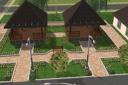 Российское село благоустроили в Sims 2