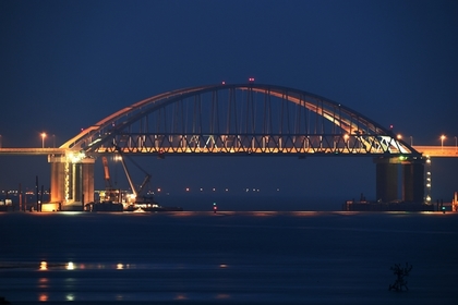 На Украине сообщили о проседании Крымского моста