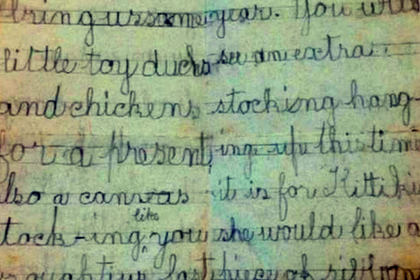 Обнаружено письмо девочки Санте 120-летней давности