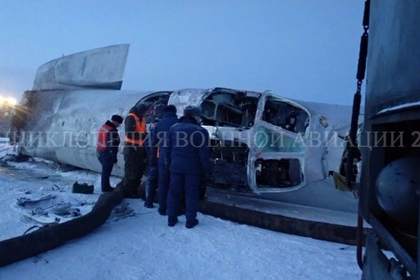 Разбившийся Ту-22М3 переломился