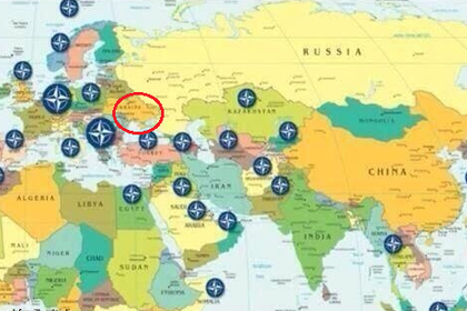 Российское посольство показало карту с украинским Крымом