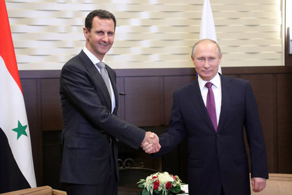 Путин и Асад поздравили друг друга