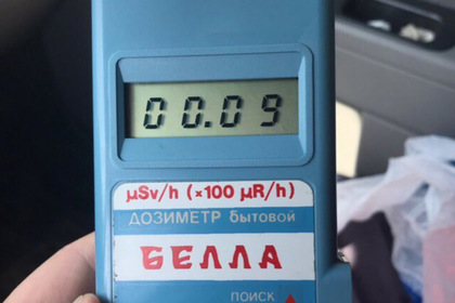 Показания бытового дозиметра в Северодвинске, предоставленные одним из пользователей