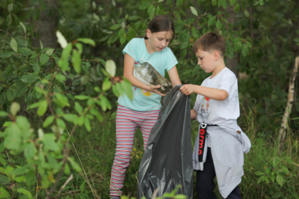 Российские дети посоревновались в уборке мусора на скорость