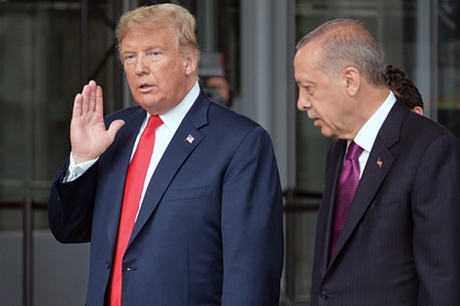  Дональд Трамп (слева) и Реджеп Тайип Эрдоган