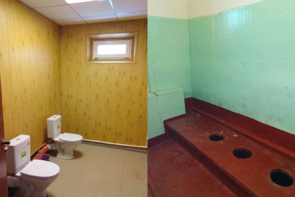Российский мэр похвастался заменой дыр в школьном туалете на унитазы без кабинок