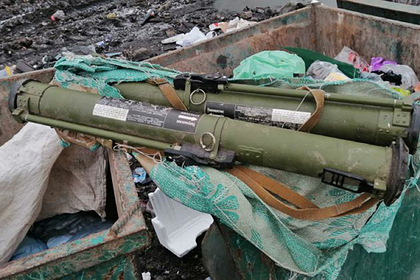 На Украине в мусорном баке нашли противотанковые гранаты
