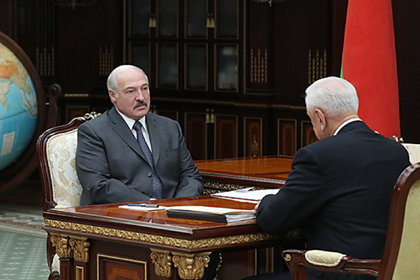 Александр Лукашенко и Михаил  Мясникович 