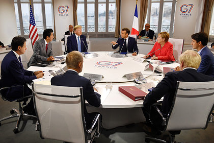 Участники саммита G7 в 2019 году