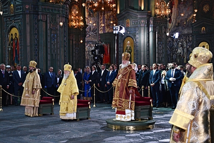 Патриарх Кирилл освятил главный храм Вооруженных сил
