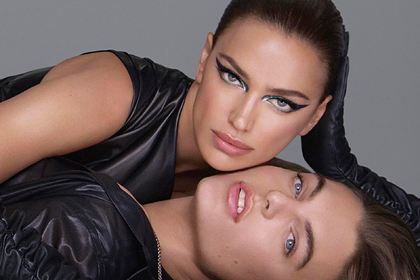 Ирина Шейк с 18-летним манекенщиком снялись в рекламе в кожаных костюмах