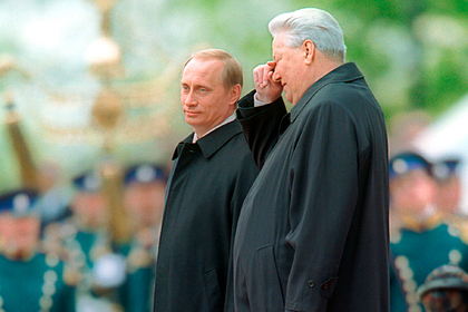 Владимир Путин и Борис Ельцин