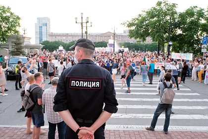 В Хабаровске снизилось число участников акции протеста