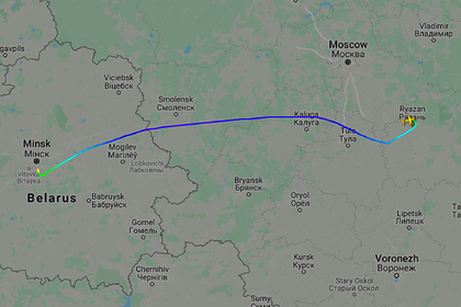 Самолет ВВС Белоруссии снова слетал на военный аэродром в Россию