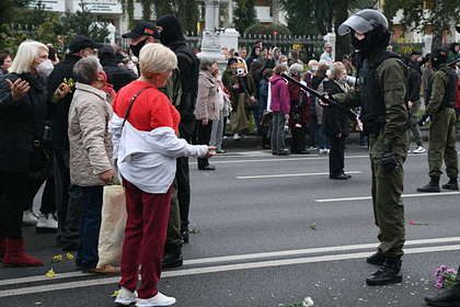 В Минске начались задержания на протестной акции
