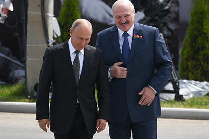 Владимир Путин и Александр Лукашенко