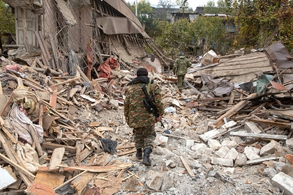 Последствия разрушений в Степанакерте, Нагорный Карабах