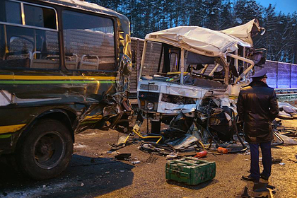 Четыре человека погибли в аварии с колонной военных автобусов в Подмосковье