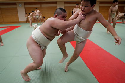 10-летний японец располнел до 85 килограммов и наберет еще 20 ради успеха в сумо