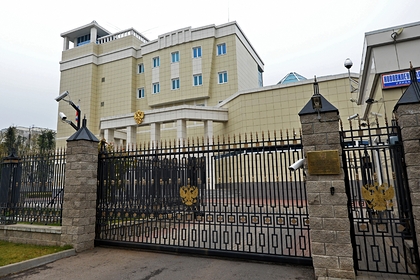 Здание посольства России в белорусском Минске