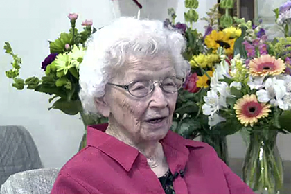 107-летняя женщина дала совет желающим прожить долго