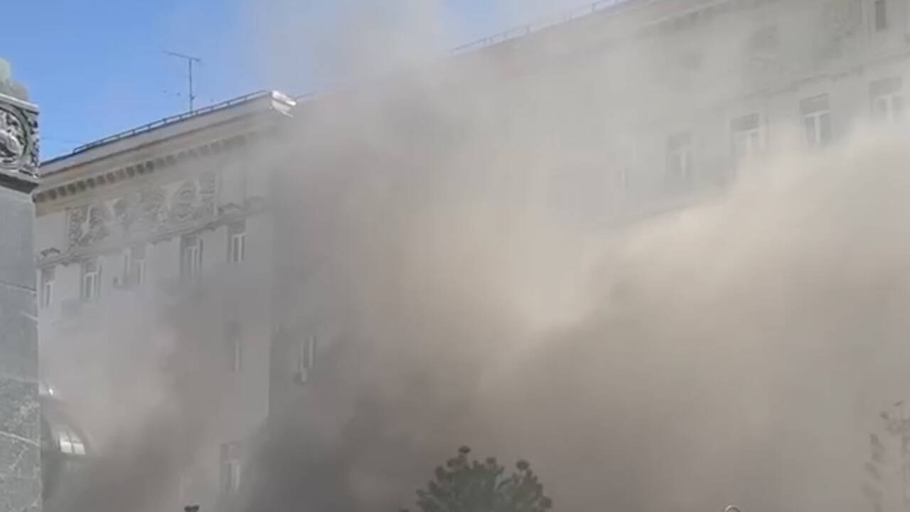 пожар в центре москвы